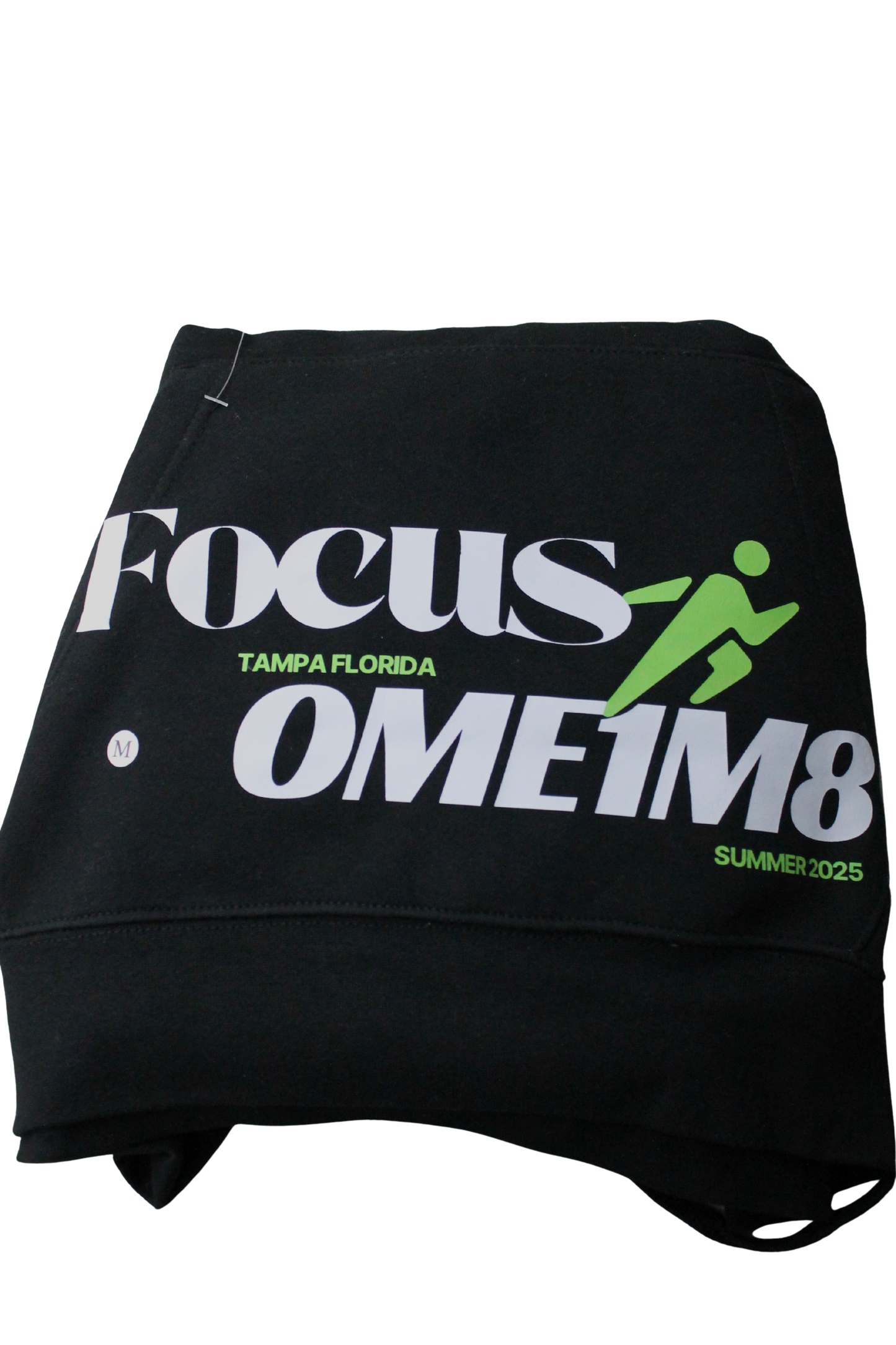 Black Focus Hoodie GREEN/WHITE