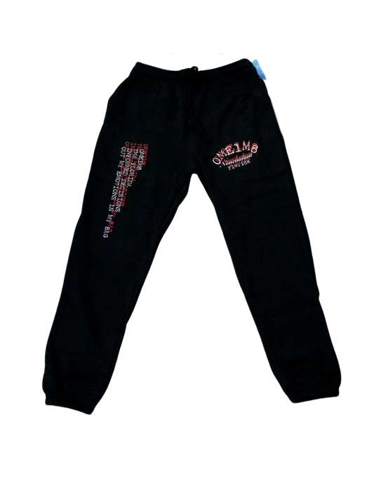 Black Focus Pants RED/WHITE