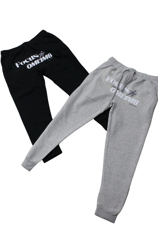 Black Focus Pants WHITE/GREY