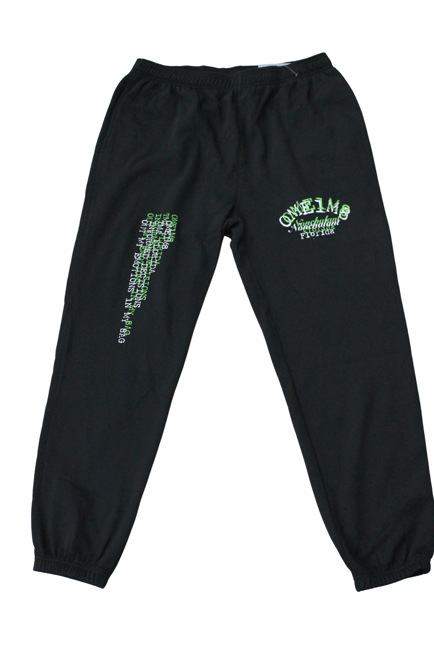 Black Focus Pants GREEN/WHITE