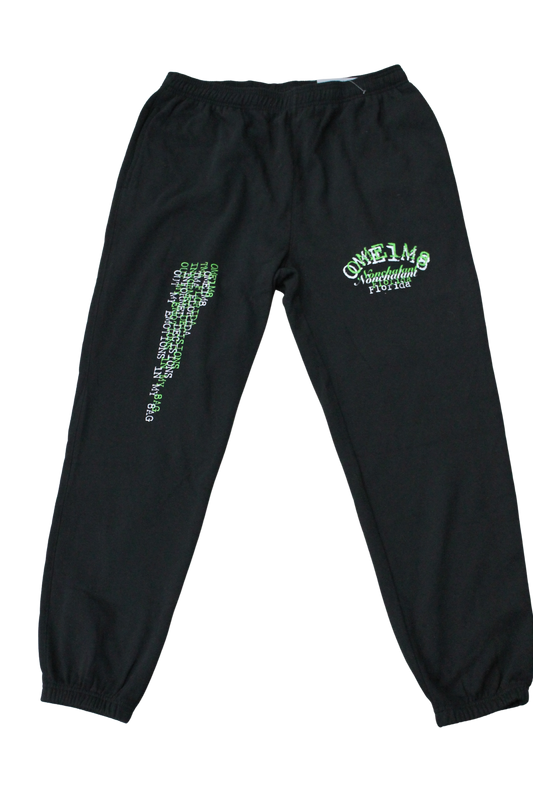 Black Focus Pants GREEN/WHITE